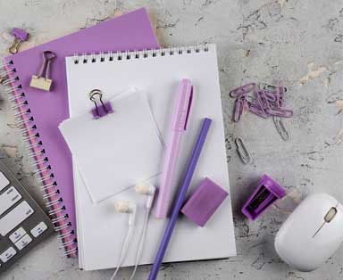 purple-color-stationery
