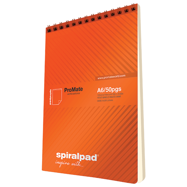 ProMate A6 Flip-up Spiral Pad 50Pgs