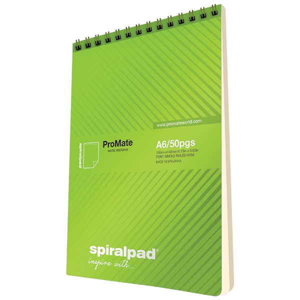 ProMate A6 Flip-up Spiral Pad 50Pgs