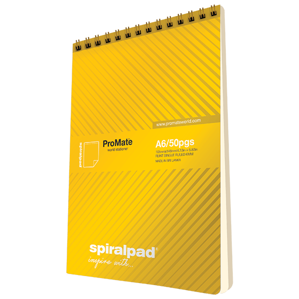 ProMate A6 Flip-up Spiral Pad 50Pgs