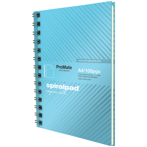 ProMate A4 Hardcover Flip-on Spiral Pad 100Pgs