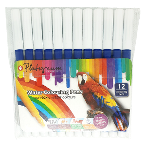 Platignum Water Colouring Pen - Blue 12 Pack