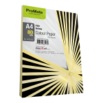 ProMate Colour Paper Pale Yellow 80 Gsm 250 Sheets Pack