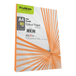 ProMate Colour Paper Pale Orange 80GSM 250 Sheets Pack