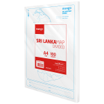 Sri Lanka Map Divided - 100 Sheets Pack