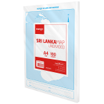 Sri Lanka Map Undivided - 100 Sheets Pack