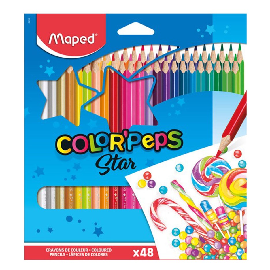 Maped Color Peps Star 48 Colours Pencil Pack