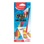 Maped Duo Colour Pencils Color'Peps X12