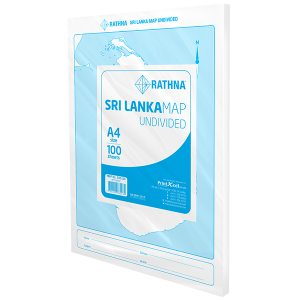 Rathna Sri Lanka Map Undivided - 100 Sheets Pack