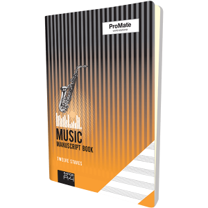 ProMate A4 Music Manuscript Book 64Pgs