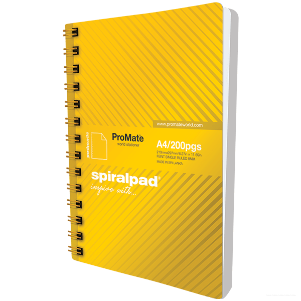 ProMate A4 Flipon Spiral Pad 200Pgs