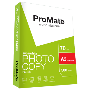 ProMate Photocopy Paper 70GSM A3 500 Sheets Pack