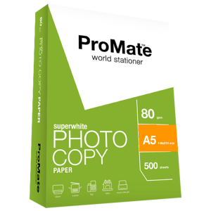 ProMate Photocopy Paper 80GSM A5 500 Sheets Pack