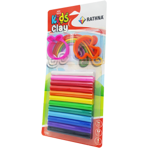 Kidz Clay Sticks And Molds 12-Colour 110G Pack