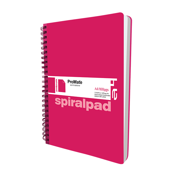 ProMate A4 Flip-on Spiral Pad 100Pgs