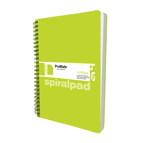 ProMate A4 Flip-on Spiral Pad 100Pgs