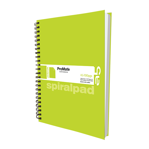 ProMate A5 Hardcover Flip-on Spiral Pad 100Pgs