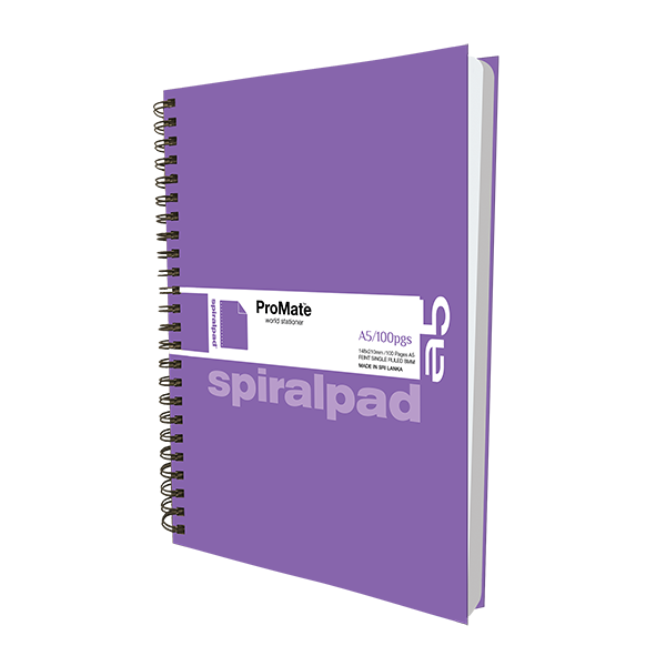 ProMate A5 Hardcover Flip-on Spiral Pad 100Pgs