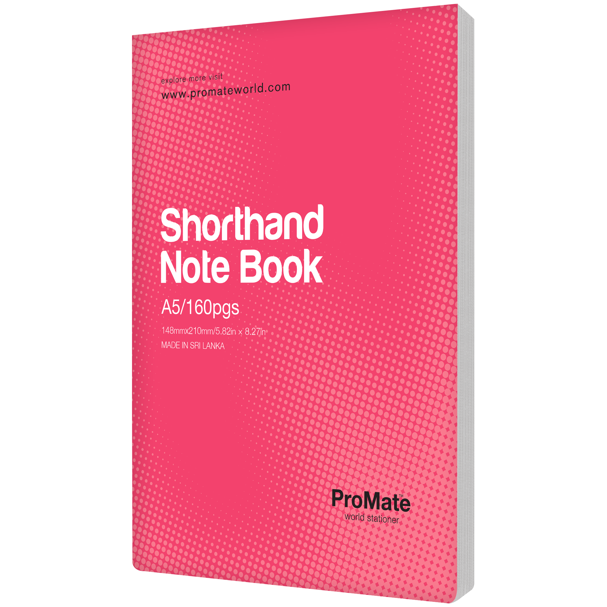 ProMate A5 Shorthand Notebook 160Pgs