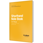 ProMate A5 Shorthand Notebook 160Pgs