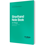 ProMate A5 Shorthand Notebook 160Pgs