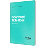 ProMate A5 Shorthand Notebook 160Pgs